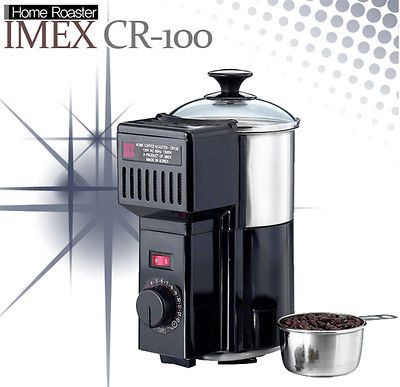 Coffee Bean Home Roaster IMEX CR 100 with Worldwide Free Expedited