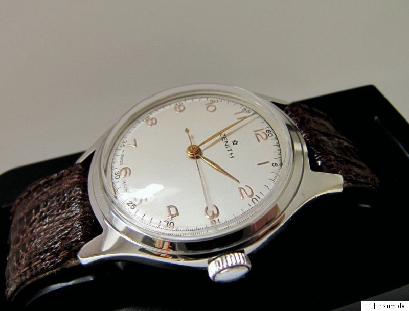 ZENITH HERRENUHR IN STAHL;SCHÖNHEIT KAL.106 ca. 1963, EDEL