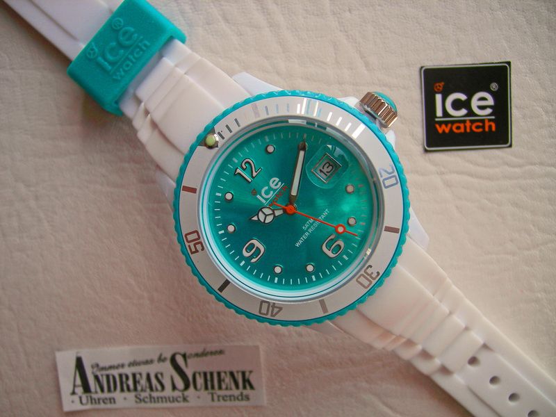 ICE WATCH UHR ORIGINAL SILI WHITE WEISS TÜRKIS TURQUOISE UNISEX SI.WT