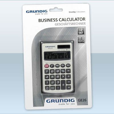 Grundig Solar Taschenrechner Calculator Rechner Mathe