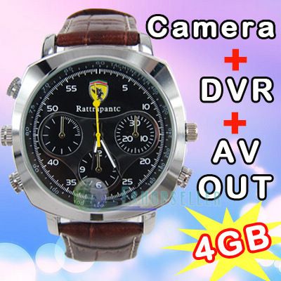 4GB espion Camera AV OUT Mini DV DVR 720P Montre WD12