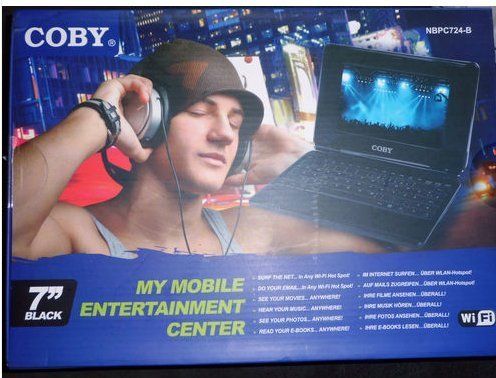 COBY 7 Mini Netbook NBPC724 B , Wlan WIFI , Surfen ,eBook Neuwertig