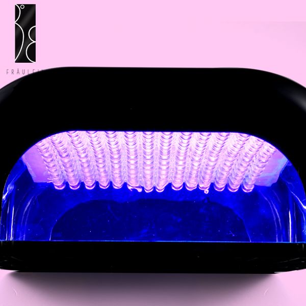 Fraulein 38 Black 220V 12W Nail Art LED Gel Lamp light Soak off gelish