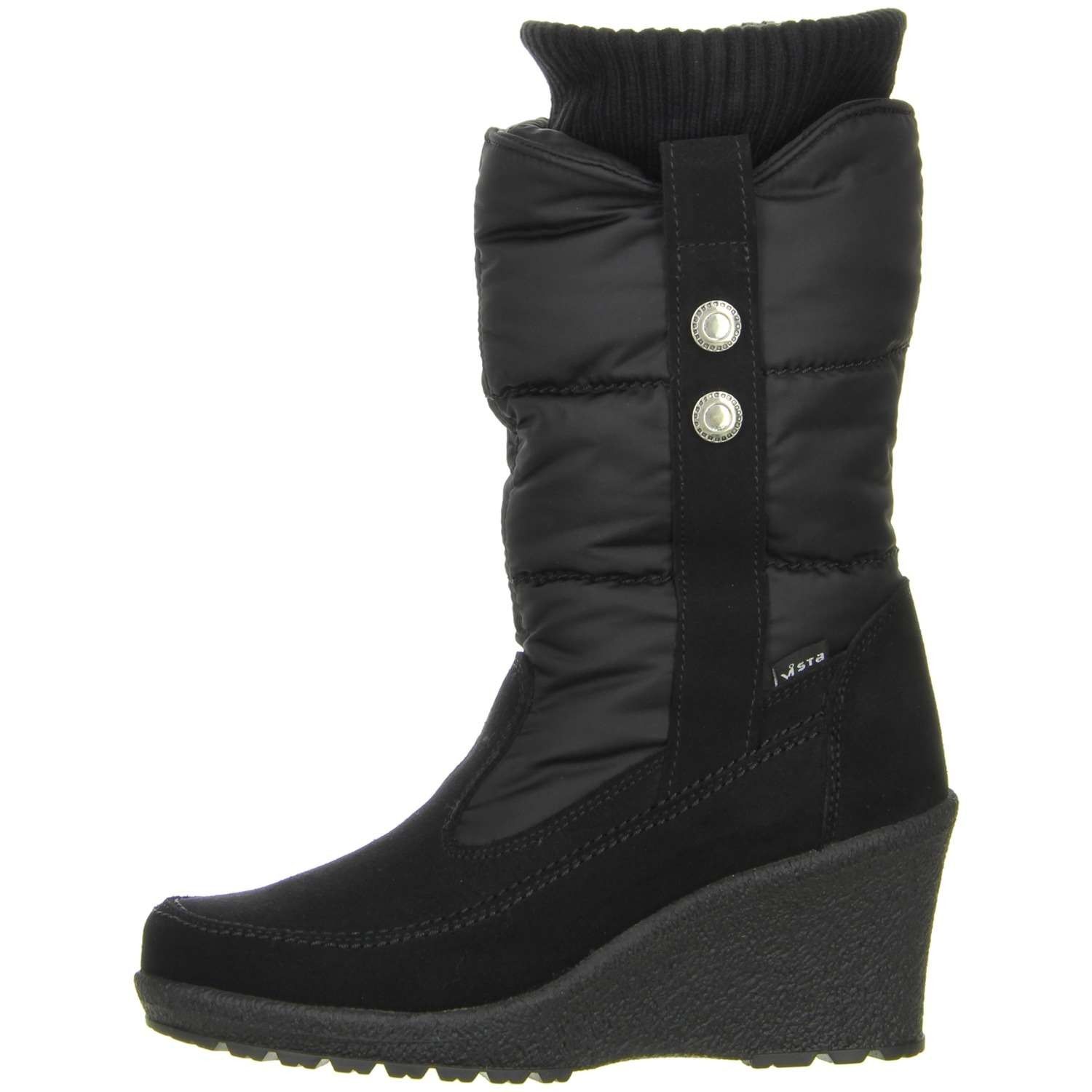 VISTA Damen Winterstiefel Snowboots schwarz