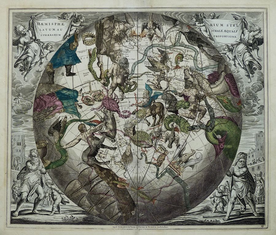 HARMONIA MACROCOSMICA“ HAEMISPHAERIUM STELLATUM STERNENKARTE