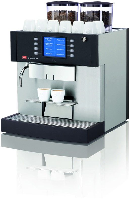 Melitta bar cube 1W 2G Kaffeevollautomat, 2 Mahlwerke