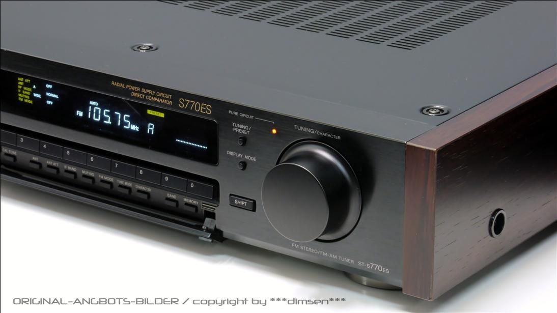 SONY ST S770ES High End FM/AM Stereo Tuner 1 A +1j.Gar.