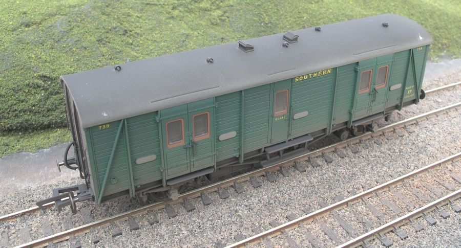 TMC Hornby SR Maunsell Passenger Brake Van C 763 Weathered