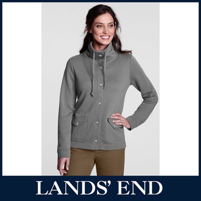 LANDS´ END Damen Jacke Damenjacke Windjacke Freizeitjacke Baumwolle