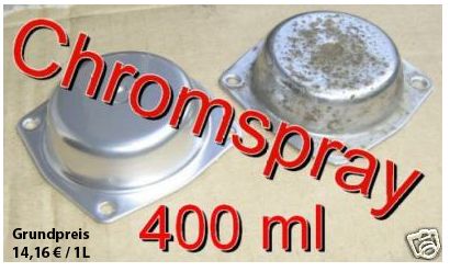 Chrom Spray Chromspray 400ml hitzefest 800°C