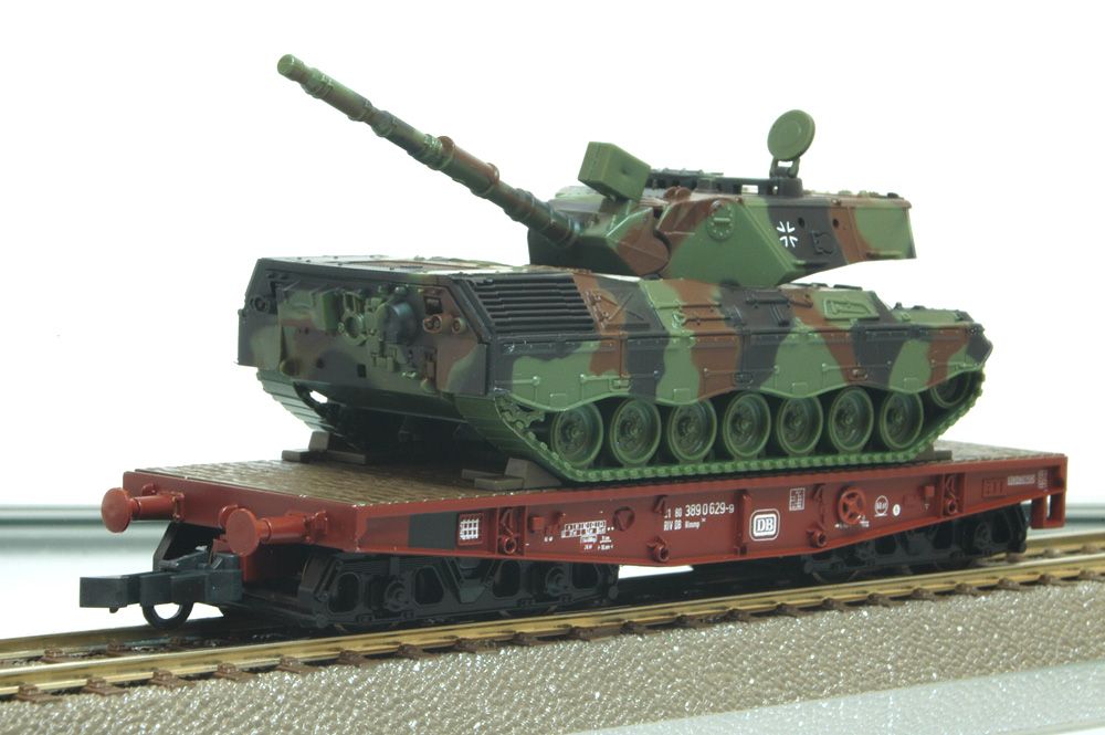 Roco Minitanks H0 813 Schwerlastwagen DB Leopard 1 A3 Bundeswehr Neu