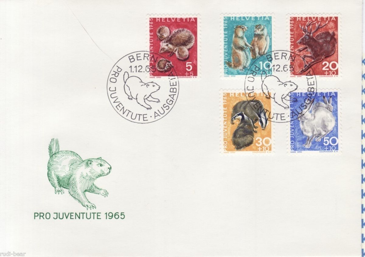 Schweiz Nr. 826 30 FDC Pro Juventute Tiere