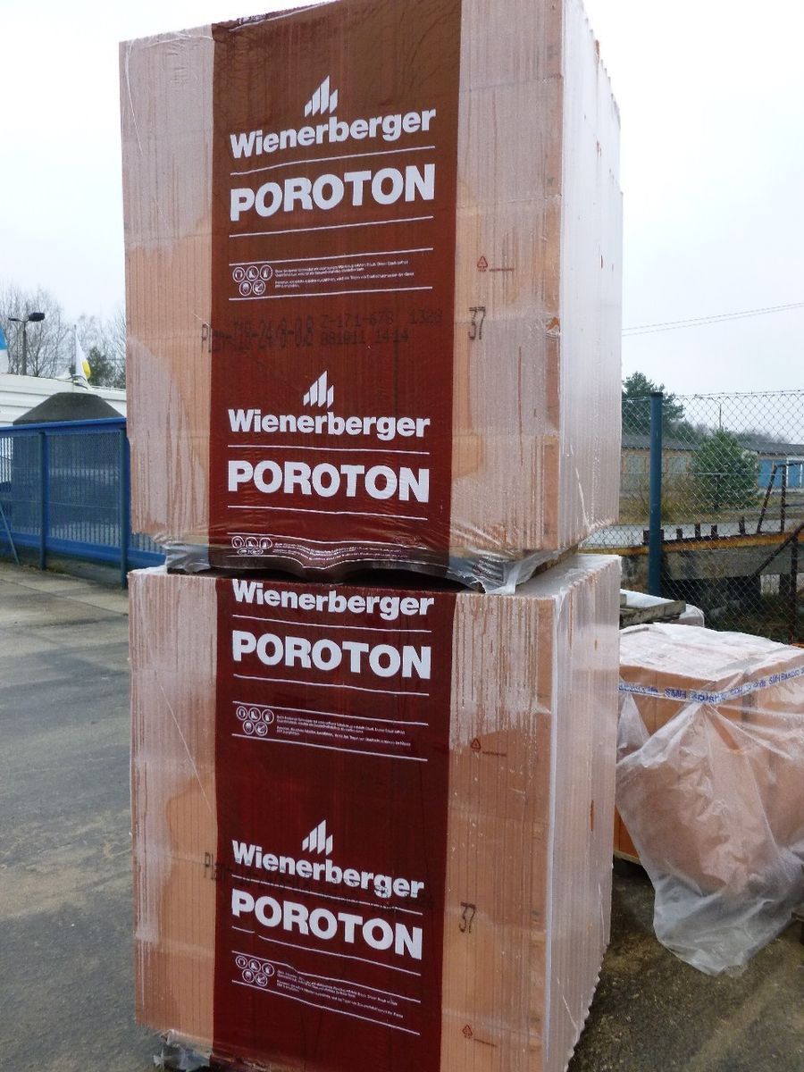 Wienerberger Poroton Ziegel Plan T18 24 0 12DF Planziegel Ton 60Stueck