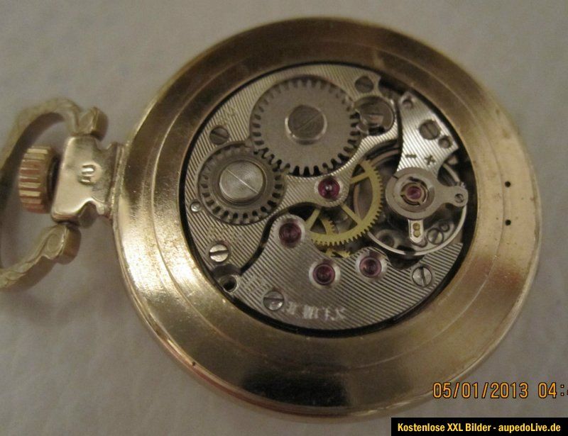 SEHR SCHÖNE UHR als Anhänger PORZELLAN KETTENUHR UMHÄNGEUHR