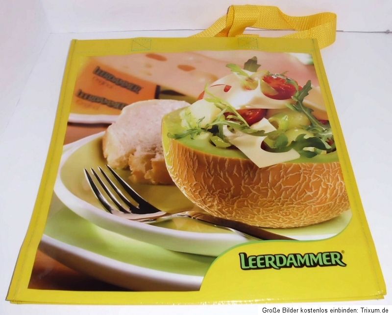 Leerdammer Käse Tasche Einkaufen Werbung Reklame Shopping Werbetasche