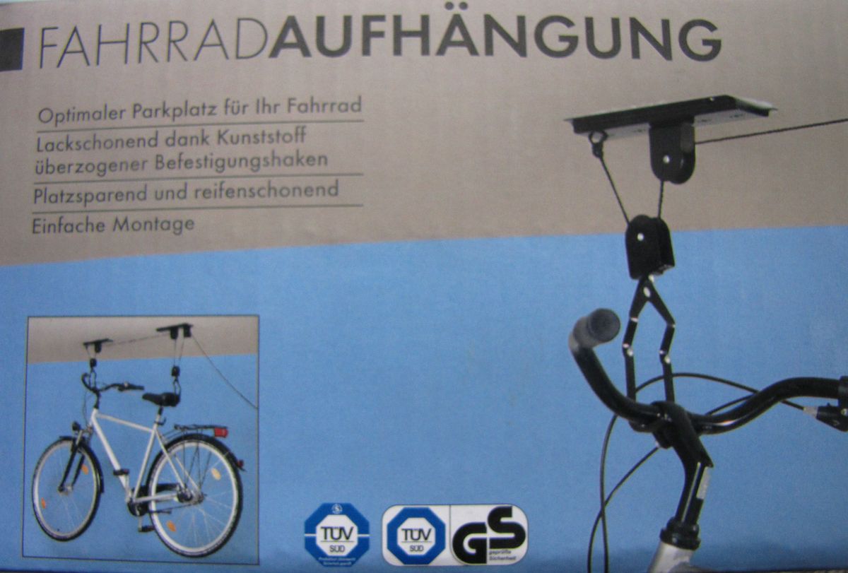 Fahrradlift Fahrradaufhaengung Deckenmontage NEU in OVP fuer Keller