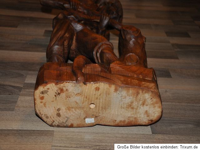 Der Jäger riesige Meraner Holzfigur 60cm von G.Perathoner Holz