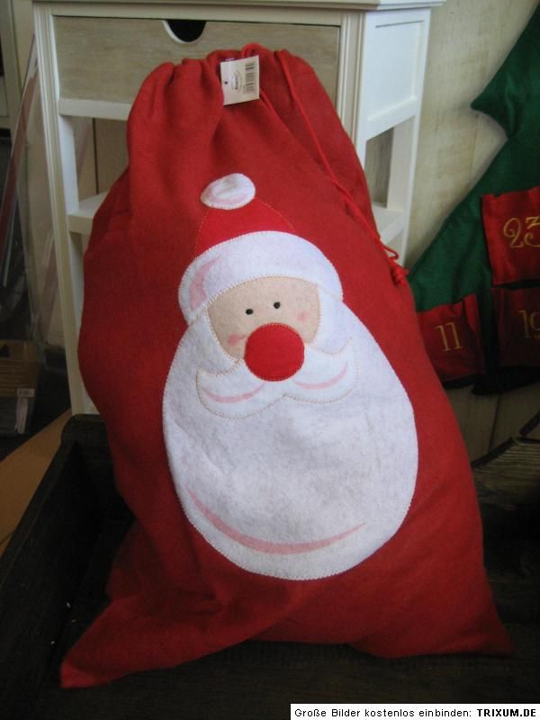 Grosser Nikolaussack Nikolaus Sack Filz 70x45cm Geschenkverpackung