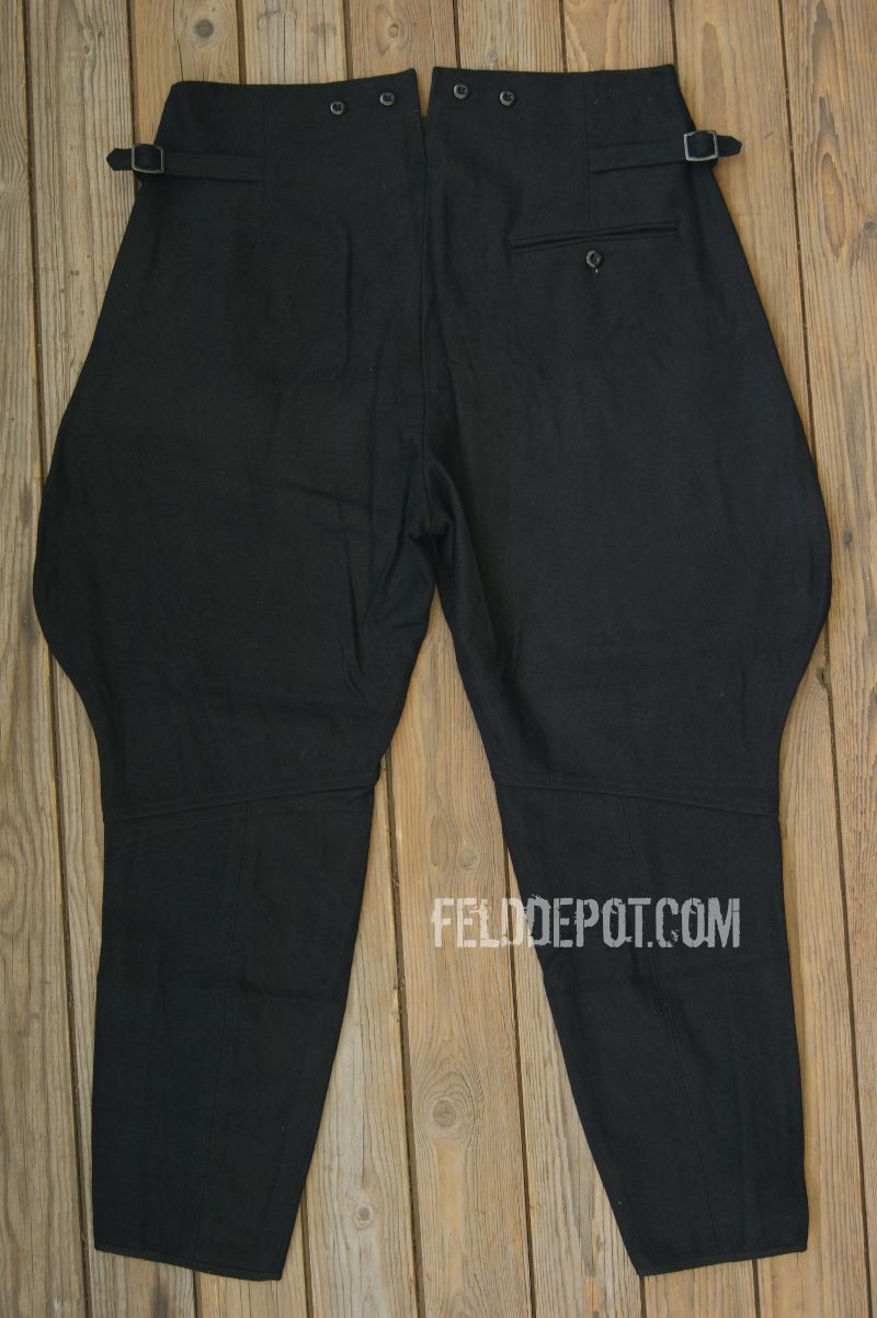 WK2 Elite Offizier Stiefelhose Breeches M32 schwarz L