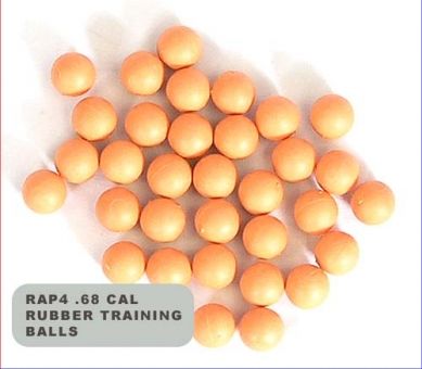 RAP4 Gummi Paintball Trainings Balls   gelb  140er Pod