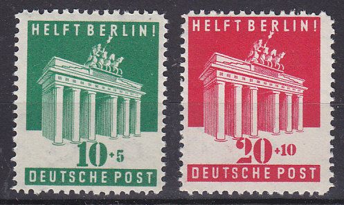 BI ZONE 1948   Mi.Nr. 101   102 POSTFRISCH / MNH