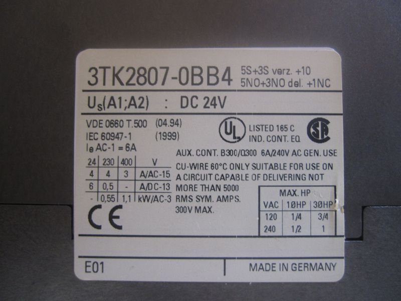 SIEMENS 3TK2807 0BB4