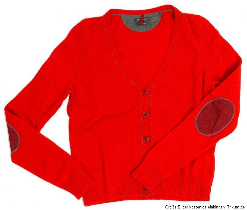 Marc OPolo ♥ Cardigan / Strickjacke ♥ rot ♥ Ellenbogen Patches