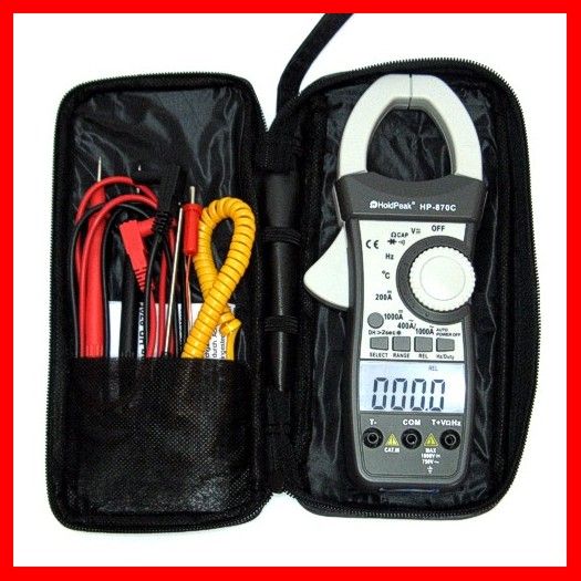 DC Stromzange Zangen Multimeter Gleichstromzange 2x LCD HoldPeak HP