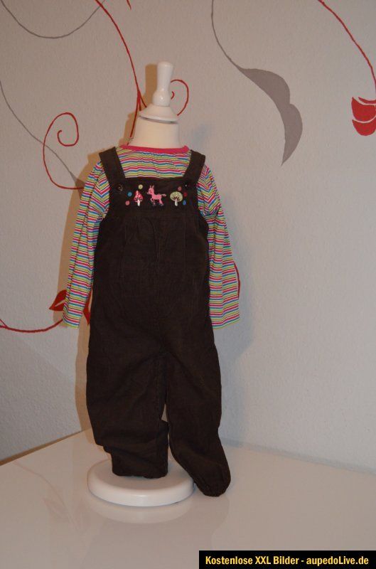 NEU Baby Mädchen 2 teiler Shirt + Latzhose Gr. 86 Topolino Topomini