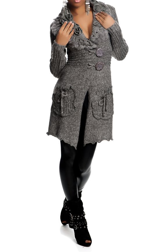 DAMEN STRICKJACKE WOLLJACKE STRICKMANTEL WOLLMANTEL PATCHWORKJACKE