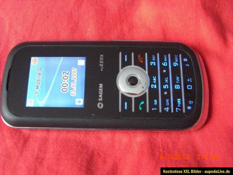 Sagem my220X   Schwarz (Ohne Simlock) Handy