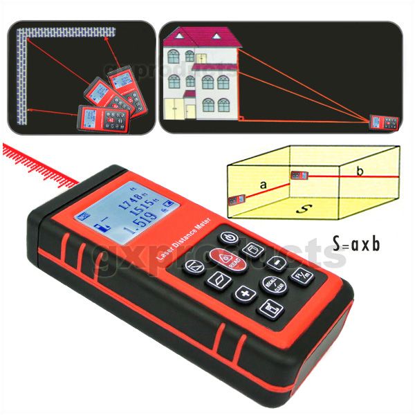 Entfernungsmesser Laser Distanzmessgerät Volumen Flächen Genauigkeit