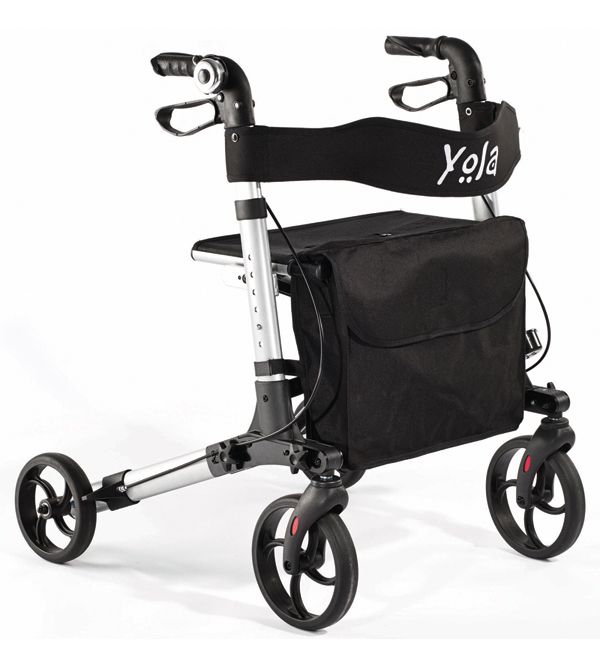 Deluxe Alu Rollator Yola Neu faltbar Leichtgewicht NEU Gehwagen