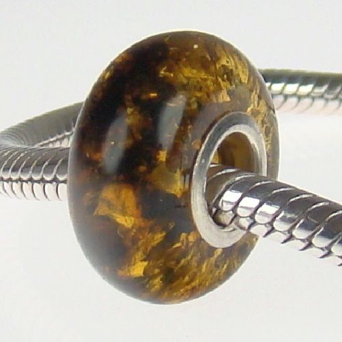 ECHTE BERNSTEIN BEADS ORIGINAL 925 STERLING SILBER BEAD ELEMENT