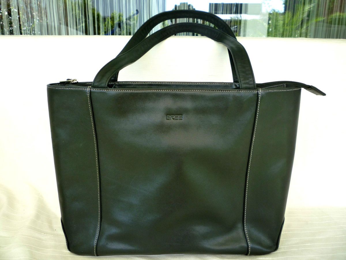 BREE * Shopper * Schultertasche * Echtleder * schwarz