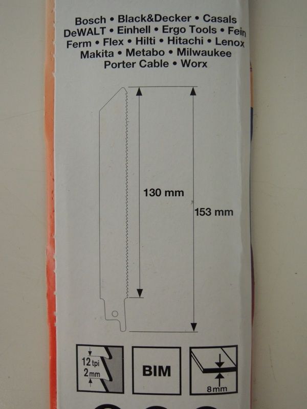 KWB 5791 00 2x Sägeblatt Sägeblätter Säbelsäge Fuchsschwanz BiM