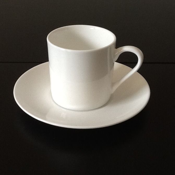 Espressotasse mit Untertasse LAMBERT Alba Bone China