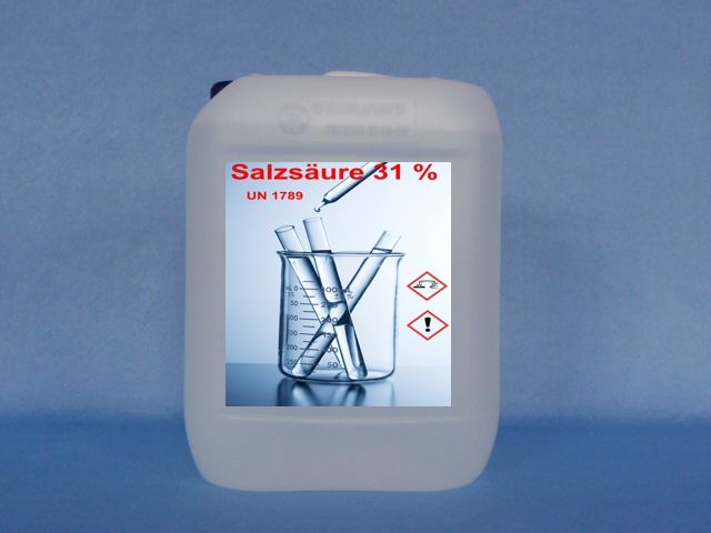 Salzsäure 31 %, 10 kg, 1,61 Euro / kg