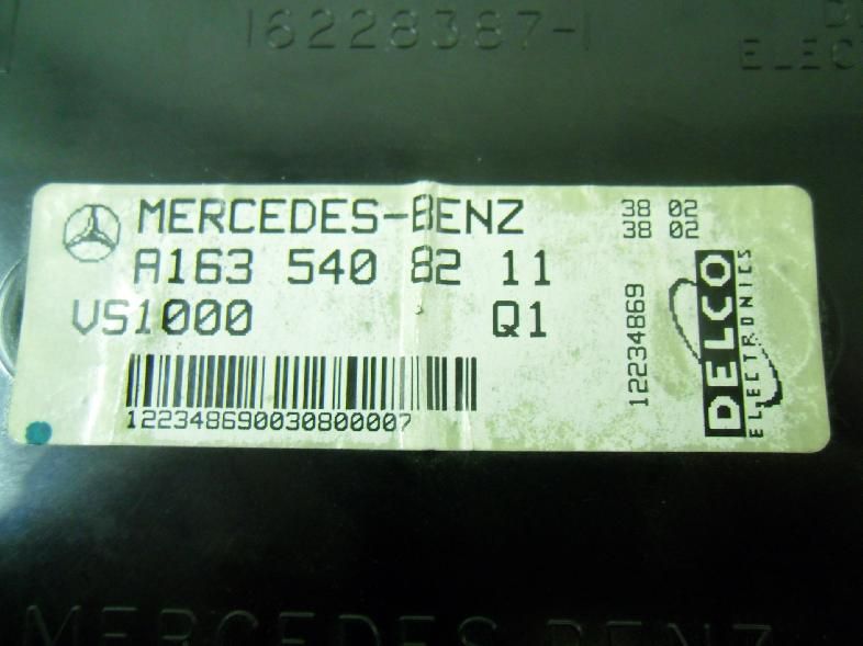 Mercedes W163 ML Reiserechner Kombiinstrument Display