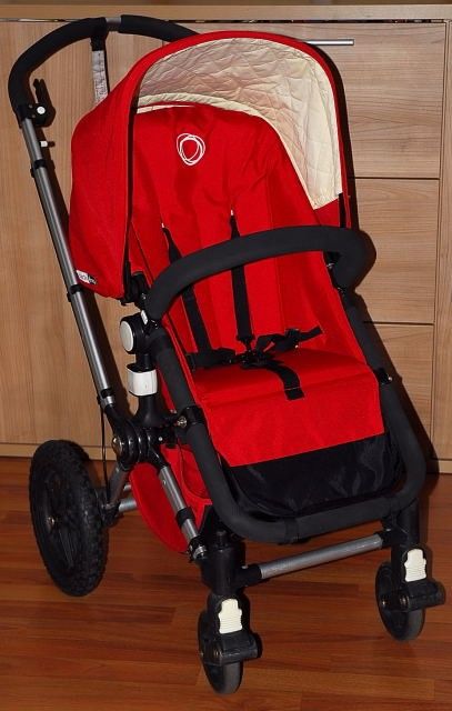 MEGA SET~ Bugaboo Frog Kombi Kinderwagen ~ROT~