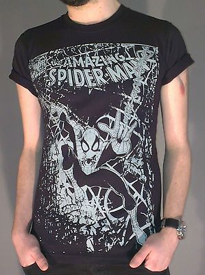 Spiderman Mens t shirt unique Marvel print retro classic superhero