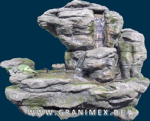 Wasserfall Shidu Polystone Zierbrunnen Wasserspiel